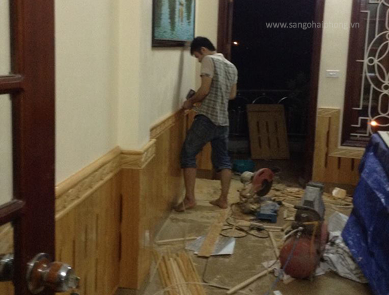 Thợ thi công sàn gỗ Hải Phòng